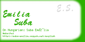 emilia suba business card